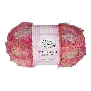 New Yarn Bee Soft Delight Extremes Ex Pink Color #1200 Lot 1820 3.6 Oz Crafting